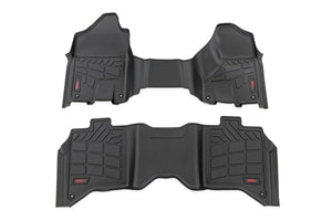 Rough Country Sure-Fit Floor Mats | Front & Rear | Crew | Ram 2500/3500 2WD/4WD (2019-2026) SM31530