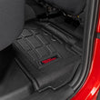 Load image into Gallery viewer, Rough Country Sure-Fit Floor Mats | Front &amp; Rear | TRD PRO | Double Cab | Toyota Tacoma (24-26) - Installation View