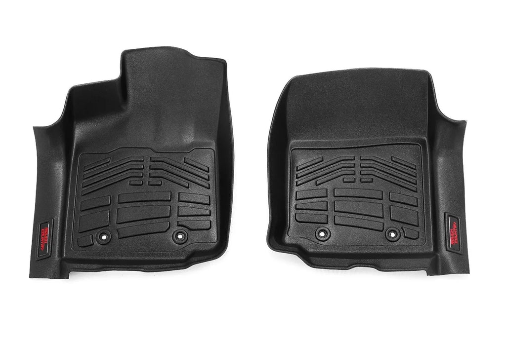 Rough Country Sure-Fit Floor Mats | Front | Toyota Tacoma 2WD/4WD (2016-2023) - Front View