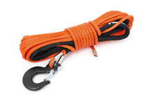 Load image into Gallery viewer, Rough Country Synthetic Rope | 1/4 Inch  | 50 Ft | Orange RS143 - Side View