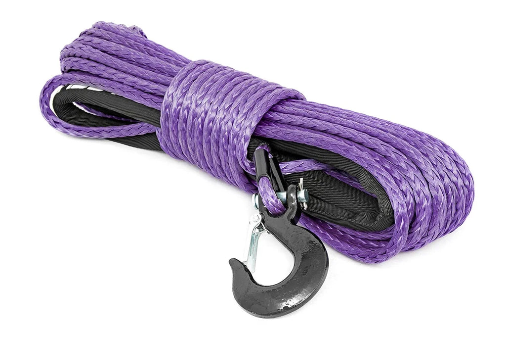Rough Country Synthetic Rope | 3/8 Inch | 85 Ft | Purple RS112