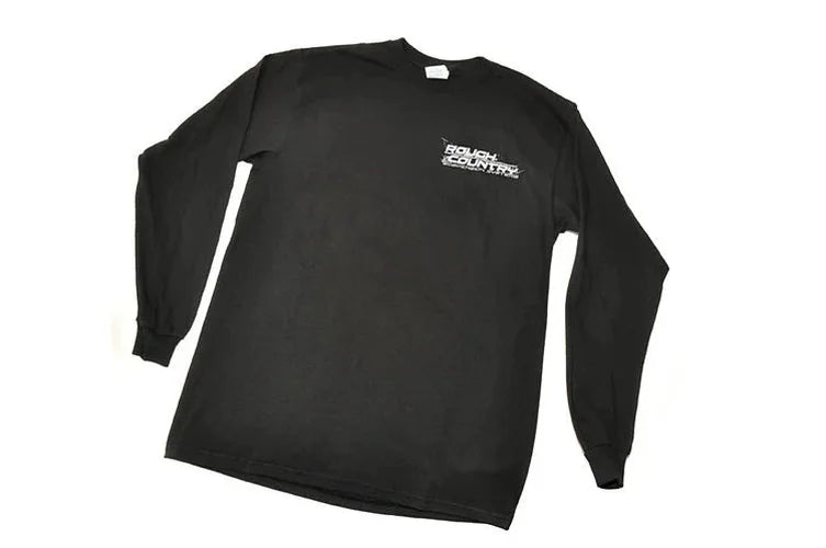 Rough Country Rough Country T-shirt | Long Sleeve | Black | Size MD 84027LS - Front View
