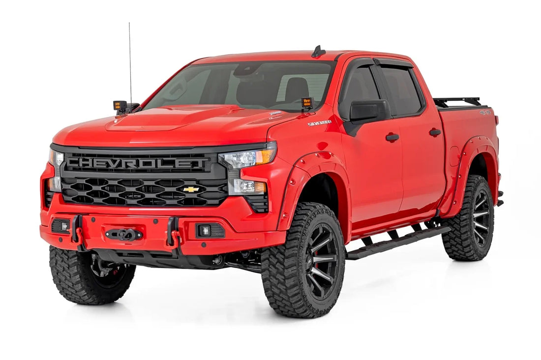 Rough Country TR2 Running Boards | Chevy/GMC 1500/2500HD/3500HD (19-26) 25001 - Side View
