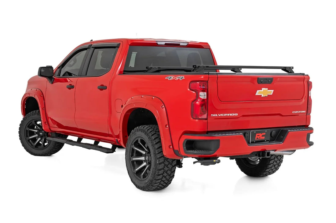 Rough Country TR2 Running Boards | Chevy/GMC 1500/2500HD/3500HD (19-26) 25001 - Back View