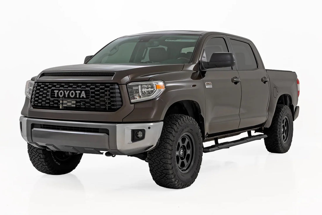Rough Country TR2 Running Boards | CrewMax | Toyota Tundra 2WD/4WD (2007-2021) 95020 - Side View