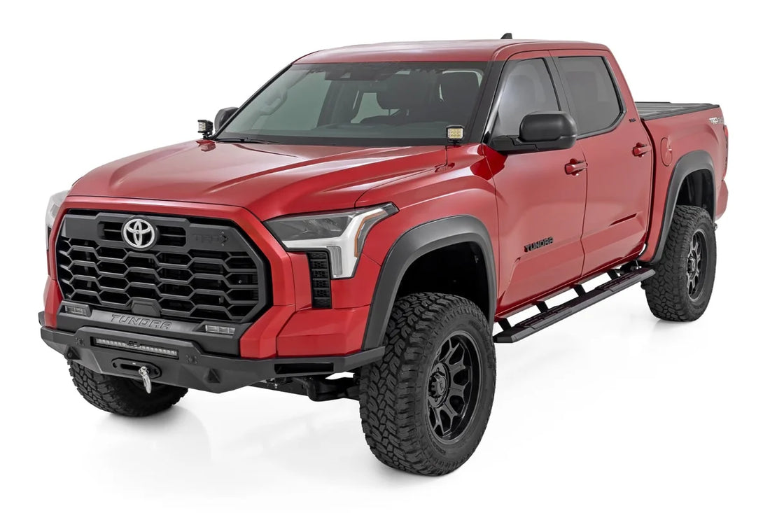 Rough Country TR2 Running Boards | CrewMax | Toyota Tundra 2WD/4WD (2022-2026) 95000 - Side View