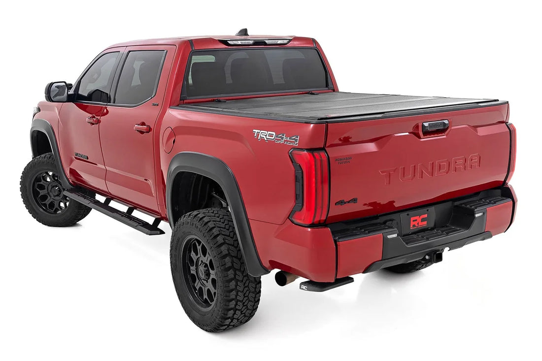 Rough Country TR2 Running Boards | CrewMax | Toyota Tundra 2WD/4WD (2022-2026) 95000 - Installation View
