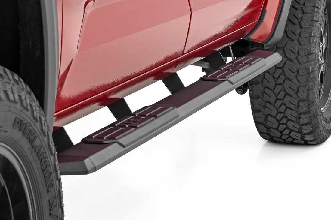 Rough Country TR2 Running Boards | CrewMax | Toyota Tundra 2WD/4WD (2022-2026) 95000 - Installation View