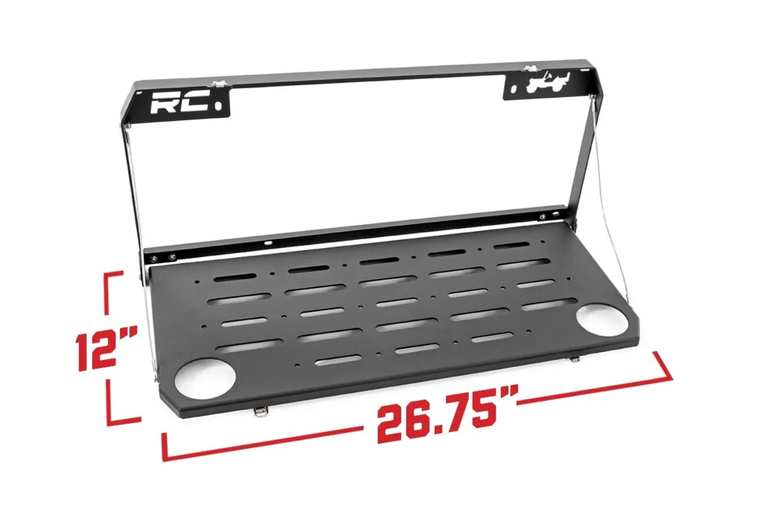 Rough Country Tailgate Table | Jeep Wrangler JL (18-24)/Wrangler Unlimited (18-24) 10625 - Dimension Reference