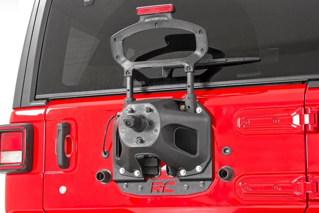 Rough Country Tire Carrier Relocation Plate | Prox Sensor | Jeep Wrangler JL (18-24)/Wrangler Unlimited (18-24) 10526 - In...