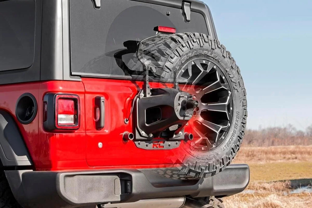 Rough Country Tire Carrier Relocation Plate | Prox Sensor | Jeep Wrangler JL (18-24)/Wrangler Unlimited (18-24) 10526 - In...