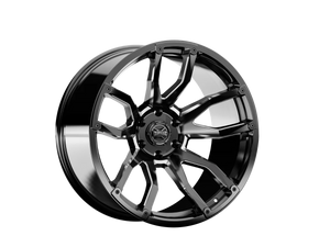 Rough Country Torque Impact | Gloss Black w/Milled Accents | 20x9 | 6x5.5 | -12mm TW403C-20908333-12 - Main Product View