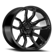 Load image into Gallery viewer, Rough Country Torque Impact | Satin Black | 20x9 | 6x5.5 | -12mm TW403C-20908304-12 - Side View