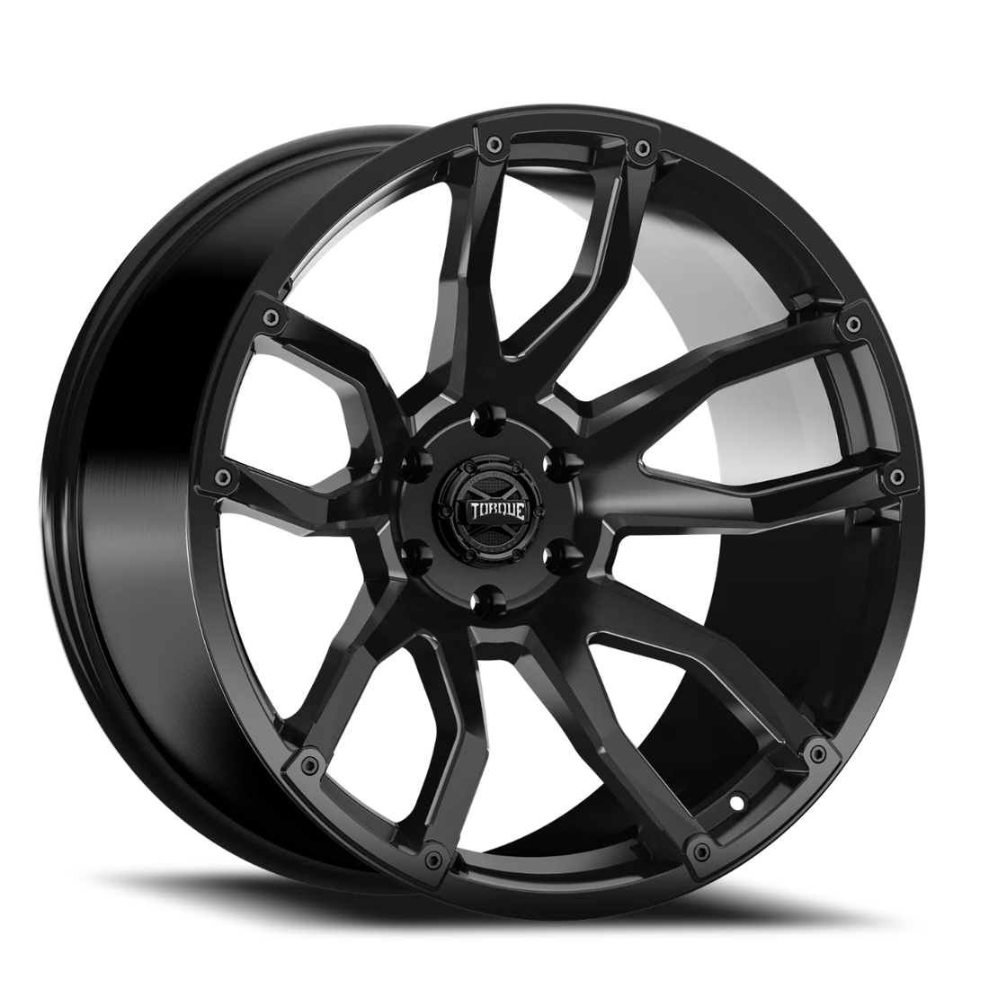 Rough Country Torque Impact | Satin Black | 20x9 | 6x5.5 | -12mm TW403C-20908304-12 - Side View