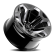 Load image into Gallery viewer, Rough Country Torque Pulse | Gloss Black | 20x9 | 6x5.5 | 0mm TW405C-2090833300 - Back View