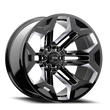 Load image into Gallery viewer, Rough Country Torque Pulse | Gloss Black | 20x9 | 6x5.5 | -12mm TW405C-20908333-12 - Main Product View