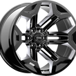 Load image into Gallery viewer, Rough Country Torque Pulse | Gloss Black | 20x9 | 6x5.5 | -12mm TW405C-20908333-12 - Side View