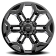 Load image into Gallery viewer, Rough Country Torque Pulse | Gloss Black | 20x9 | 6x5.5 | -12mm TW405C-20908333-12 - Back View