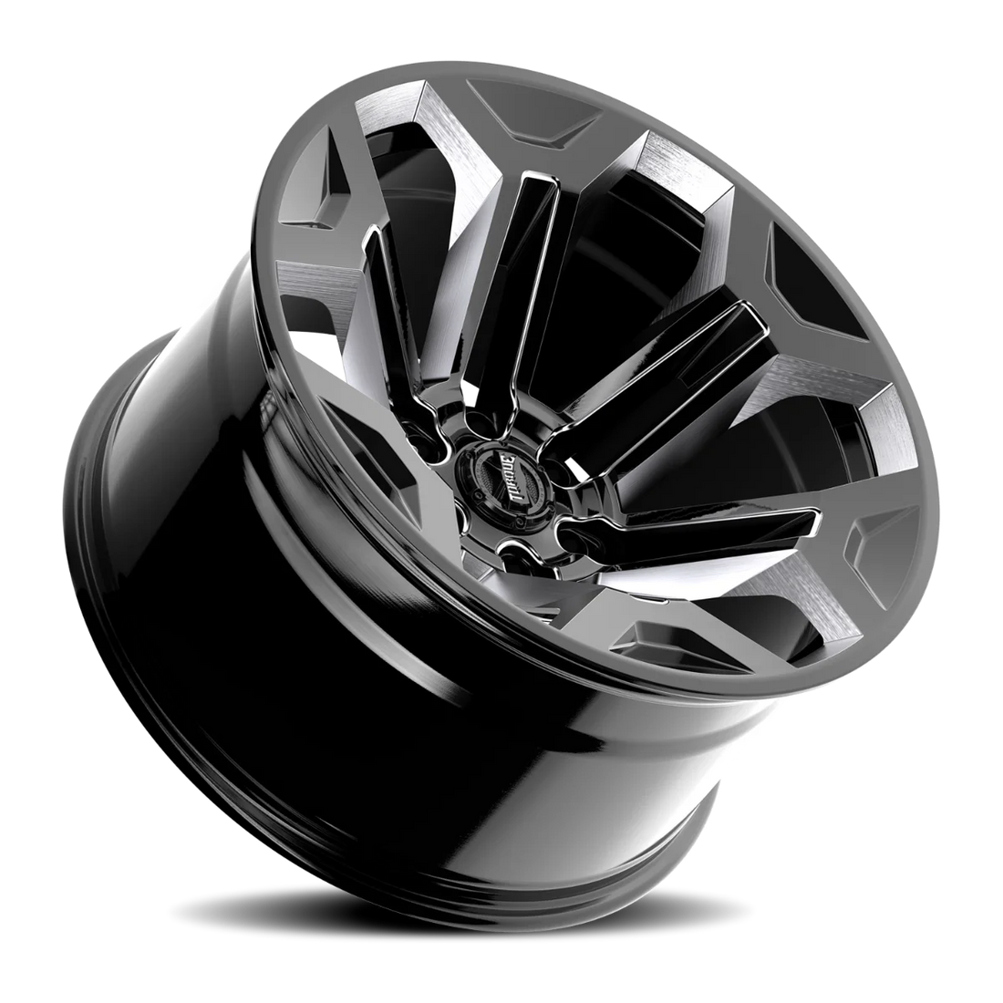 Rough Country Torque Pulse | Gloss Black | 20x9 | 6x5.5 | -12mm TW405C-20908333-12 - Installation View