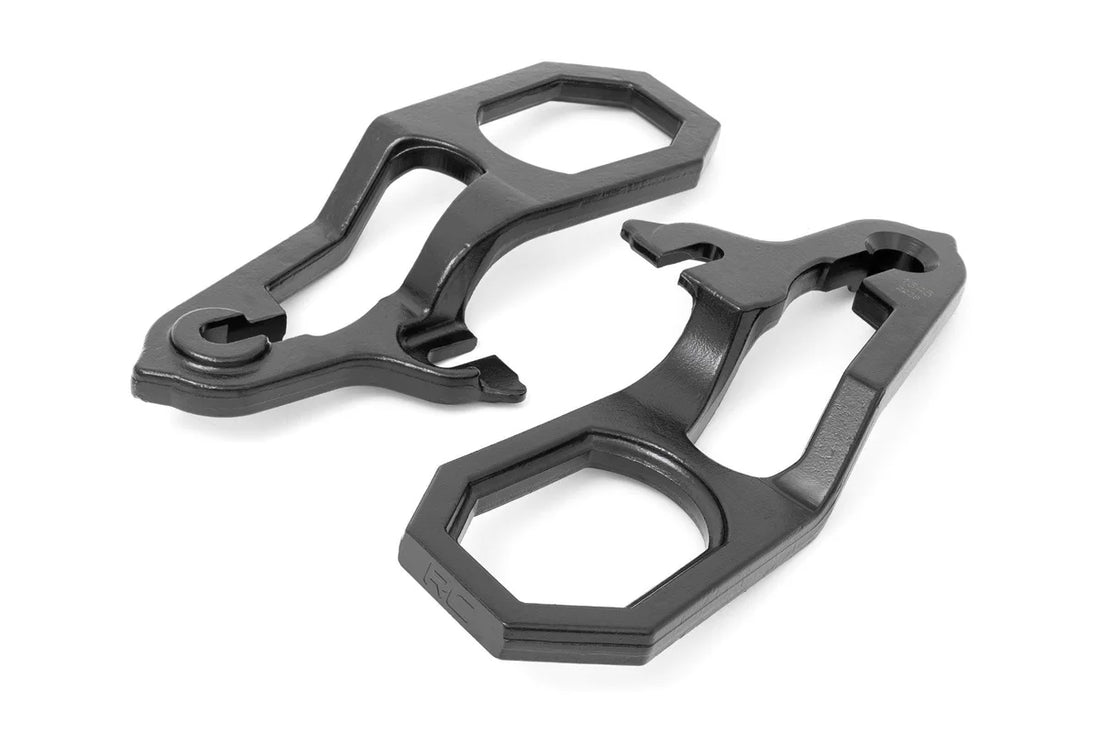 Rough Country Tow Hook Brackets & Bezel Combo | Ram 1500 2WD/4WD (2019-2021) RS185 - Side View