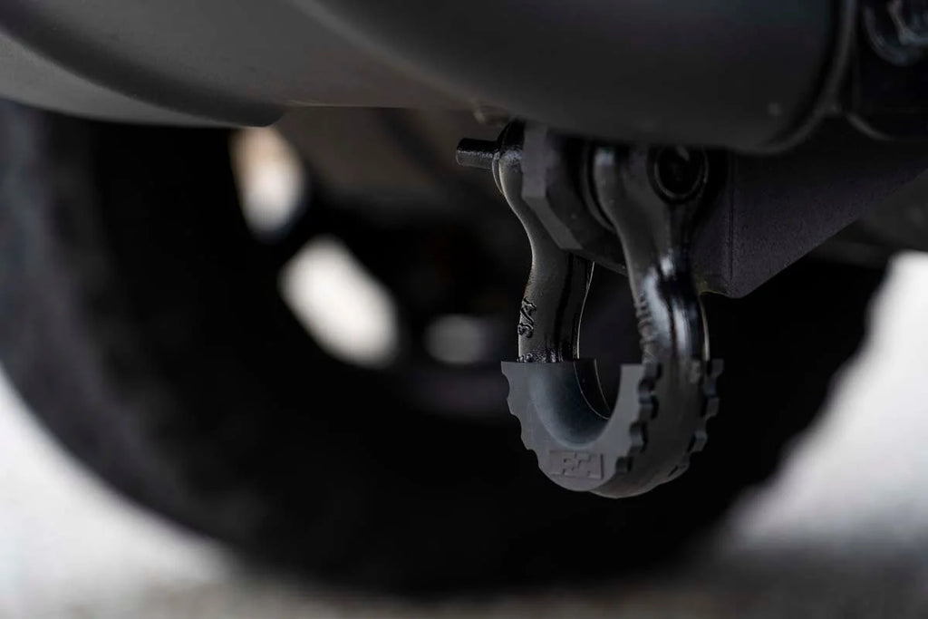 Rough Country Tow Hook Brackets | Bull Bar Support | Toyota Tundra 2WD/4WD (2007-2021) RS146 - Installation View