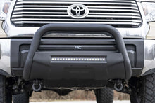 Load image into Gallery viewer, Rough Country Tow Hook Brackets | D-Ring | Bull Bar Sup | Toyota Tundra 2WD/4WD (2007-2021) RS154 - Installation View