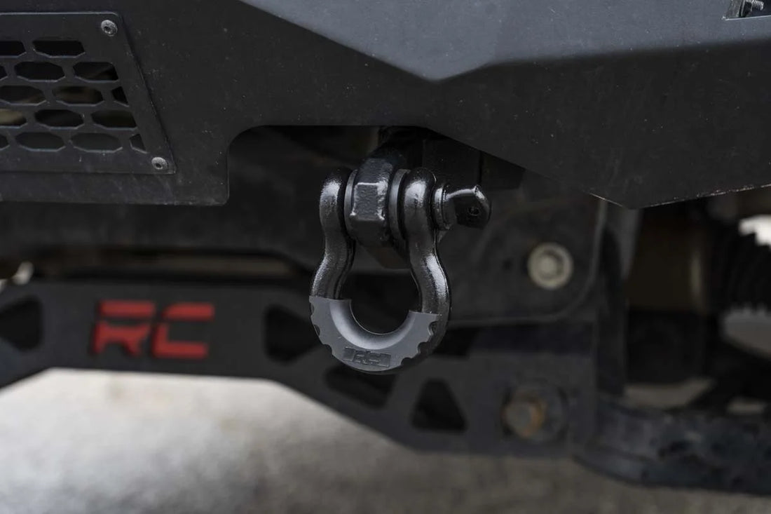 Rough Country Tow Hook Brackets | D-Ring Combo | Ford F-150 2WD/4WD (2009-2020) RS158 - Side View