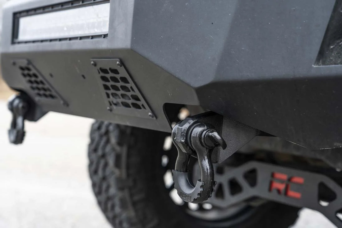 Rough Country Tow Hook Brackets | D-Ring Combo | Ford F-150 2WD/4WD (2009-2020) RS158 - Back View