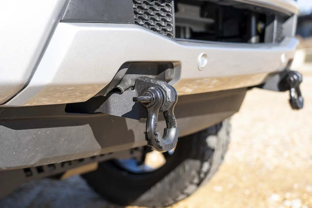 Rough Country Tow Hook Brackets | D-Ring Combo | Ford Ranger 2WD/4WD (2019-2023) RS152 - Back View