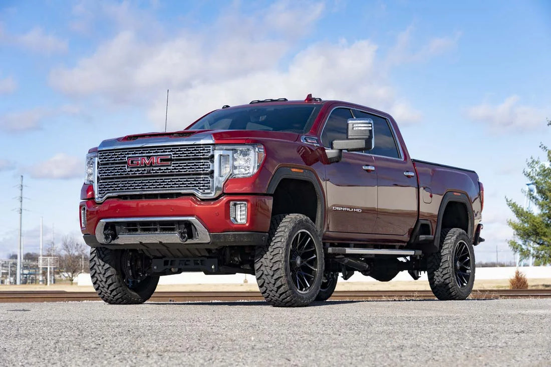 Rough Country Tow Hook Brackets | D-Ring Combo | GMC Sierra 2500 HD 2WD/4WD (2020-2024) RS159 - Side View