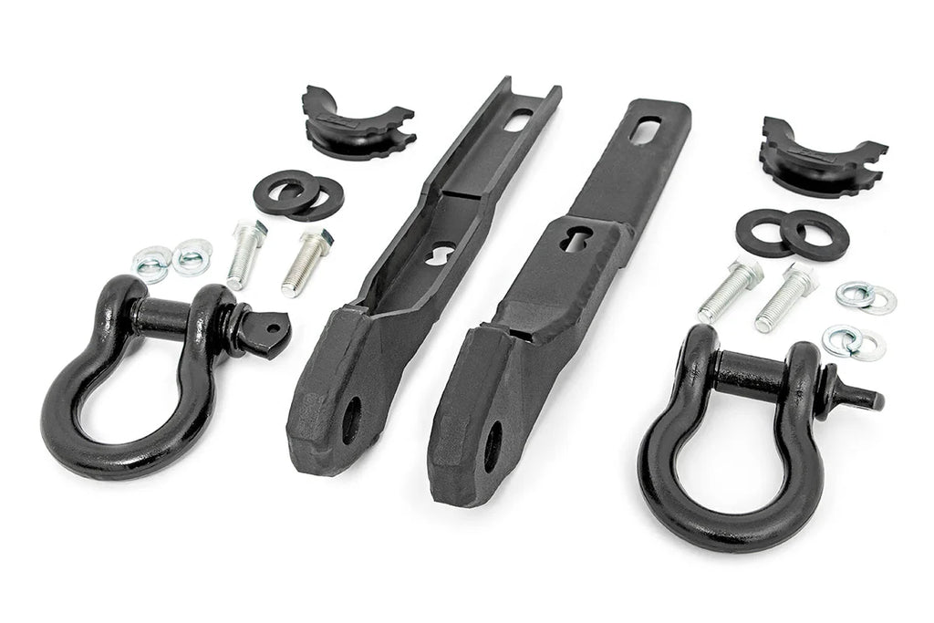 Rough Country Tow Hook Brackets | D-Ring Combo | Nissan Titan 2WD/4WD (2017-2024) RS160 - Main Product View
