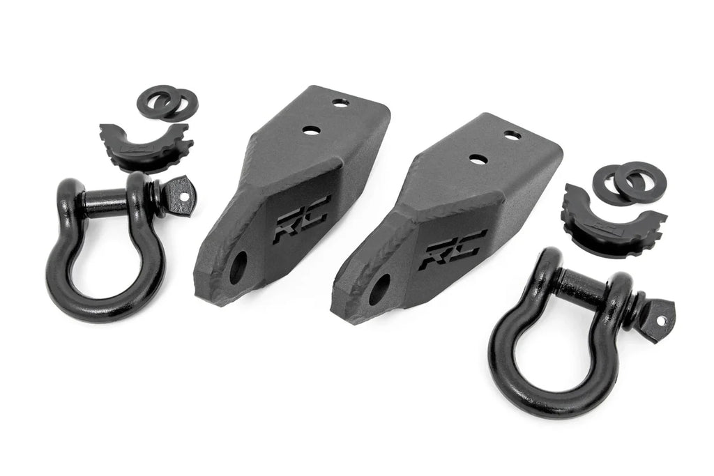 Rough Country Tow Hook Brackets | D-Ring Combo | Toyota Tundra 2WD/4WD (2007-2021) RS153 - Main Product View