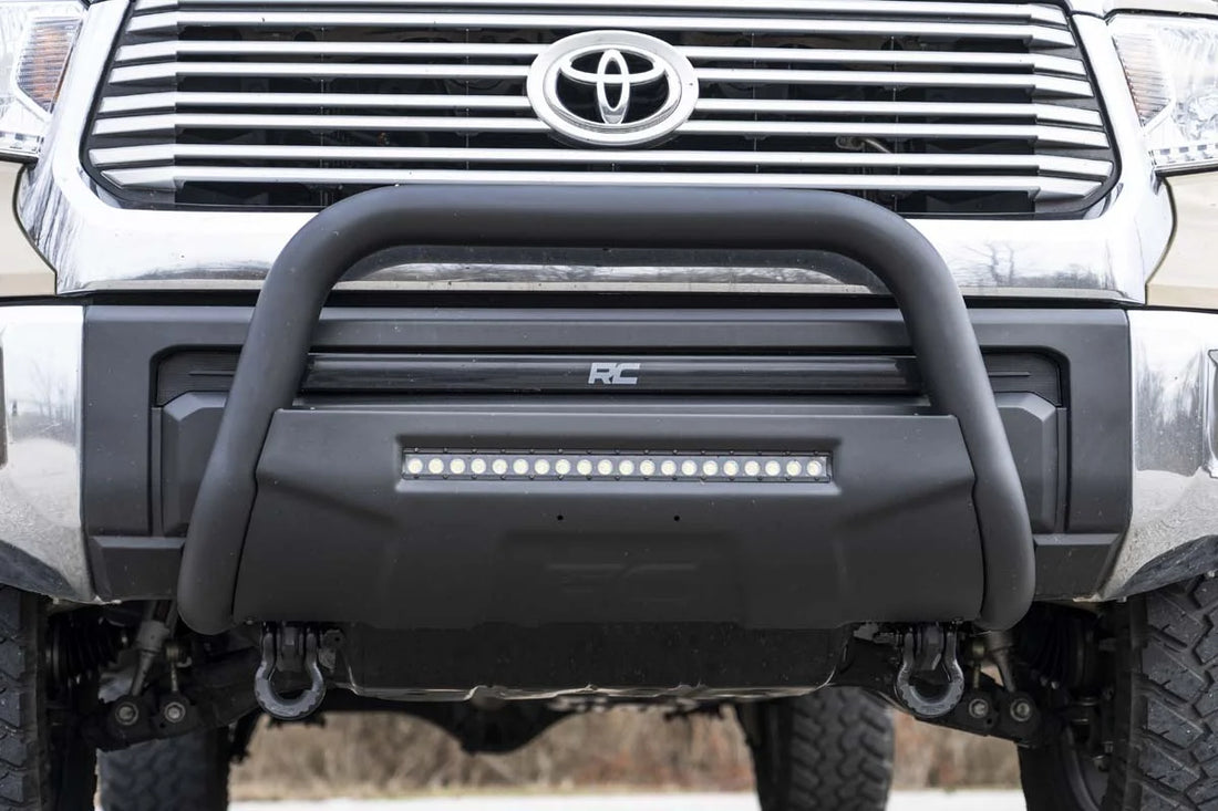 Rough Country Tow Hook Brackets | D-Ring Combo | Toyota Tundra 2WD/4WD (2007-2021) RS153 - Installation View