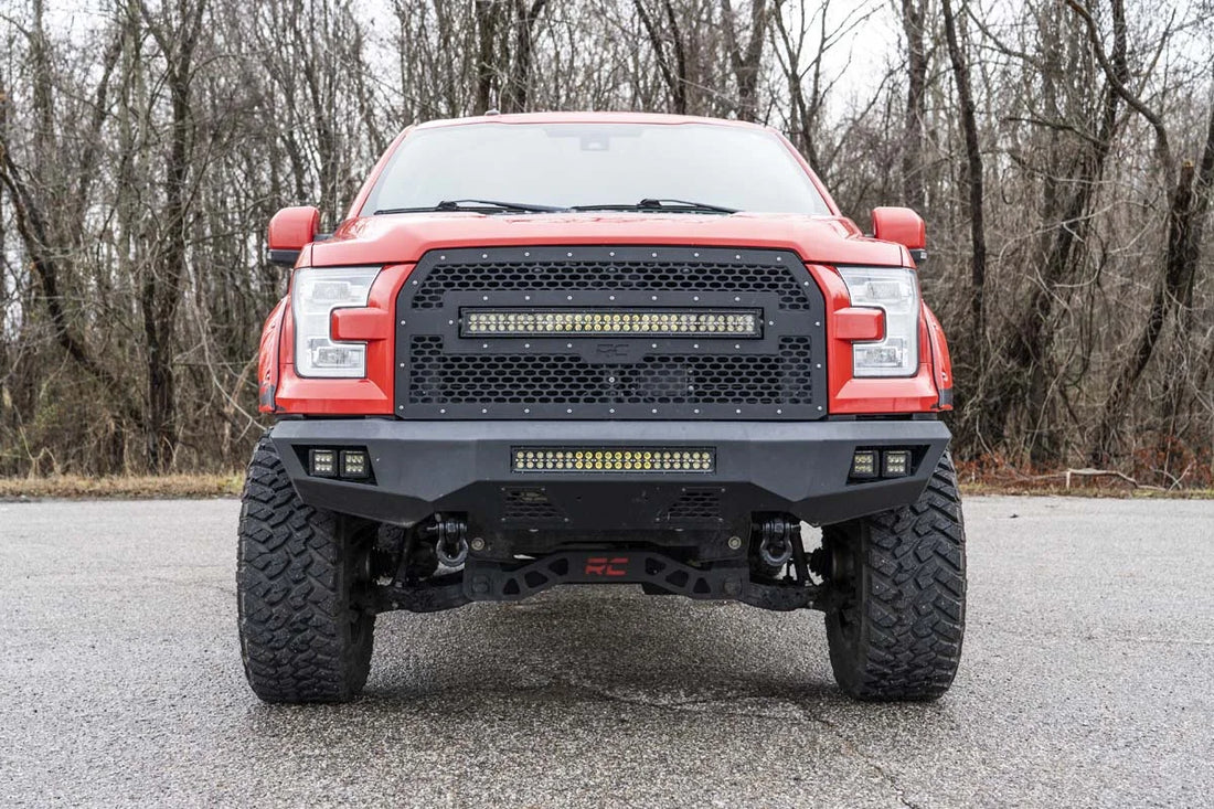 Rough Country Tow Hook Brackets | Ford F-150 2WD/4WD (2009-2020) RS150A - Installation View