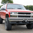 Load image into Gallery viewer, Rough Country Tow Hook to Shackle Bracket | D-Ring Combo | Chevy C1500/K1500 Truck &amp; SUV (88-99) RS164 - Installation View