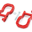 Load image into Gallery viewer, Rough Country Tow Hooks | Forged | Red | Chevy Silverado 1500 2WD/4WD (2014-2018 &amp; Classic) RS134 - Side View