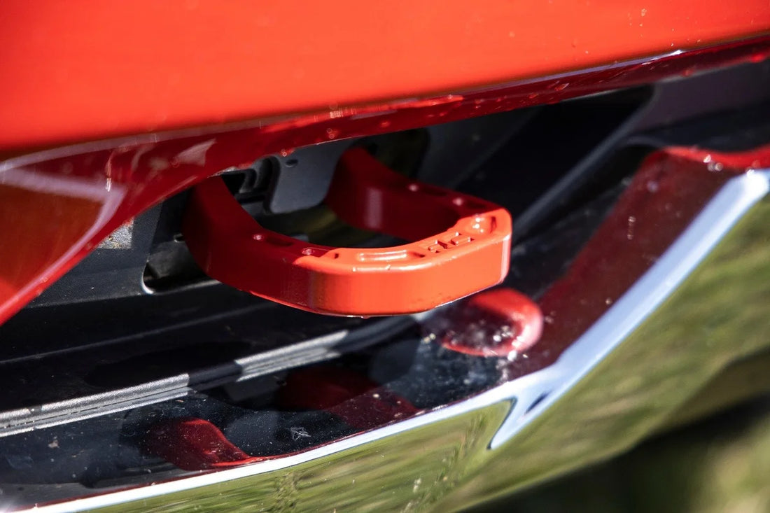 Rough Country Tow Hooks | Forged | Red | Chevy Silverado 1500 2WD/4WD (2014-2018 & Classic) RS134 - Additional View 6