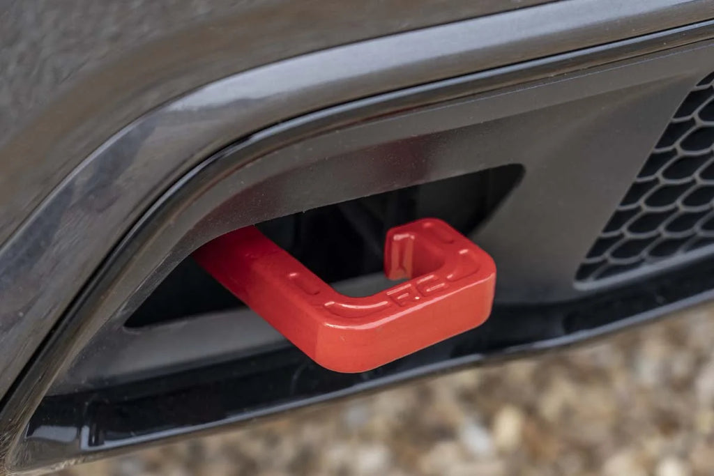 Rough Country Tow Hooks | Forged | Red | Jeep Grand Cherokee 2WD/4WD (2015-2022) RS133 - Additional View 5
