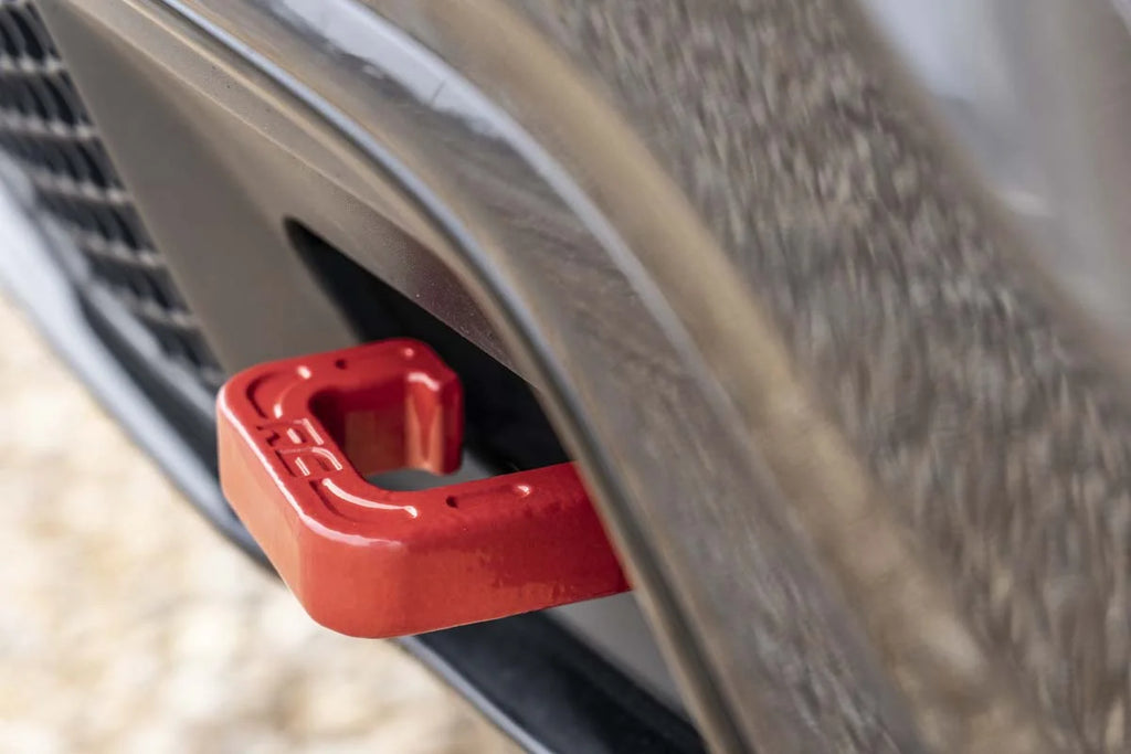 Rough Country Tow Hooks | Forged | Red | Jeep Grand Cherokee 2WD/4WD (2015-2022) RS133 - Additional View 6