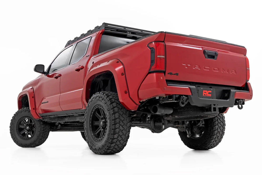 Rough Country Trail Cladding | Rocker Guard Plates | Toyota Tacoma 2WD/4WD (2024-2026) TC13027 - Back View