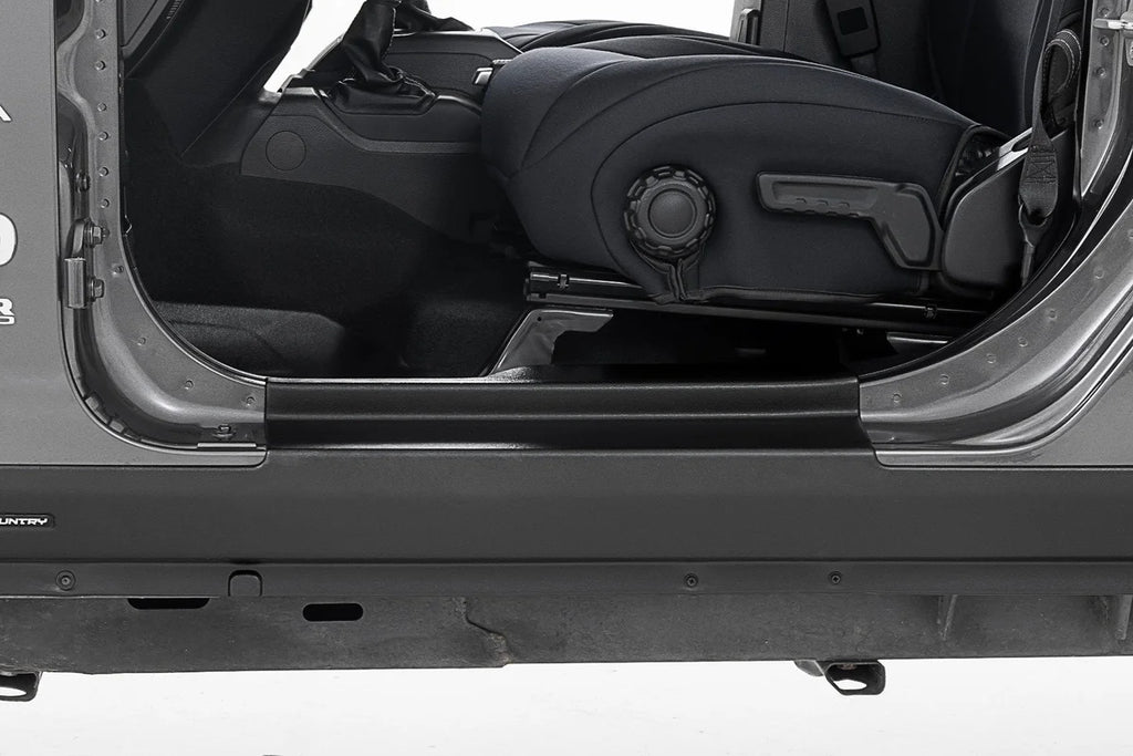 Rough Country Trail Cladding | Rocker Sill Plates | Jeep Wrangler Unlimited 4WD (2018-2026) - Back View
