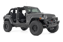 Load image into Gallery viewer, Rough Country Trail Cladding | Rocker Sill Plates | Jeep Wrangler Unlimited 4WD (2018-2026) - Installation View