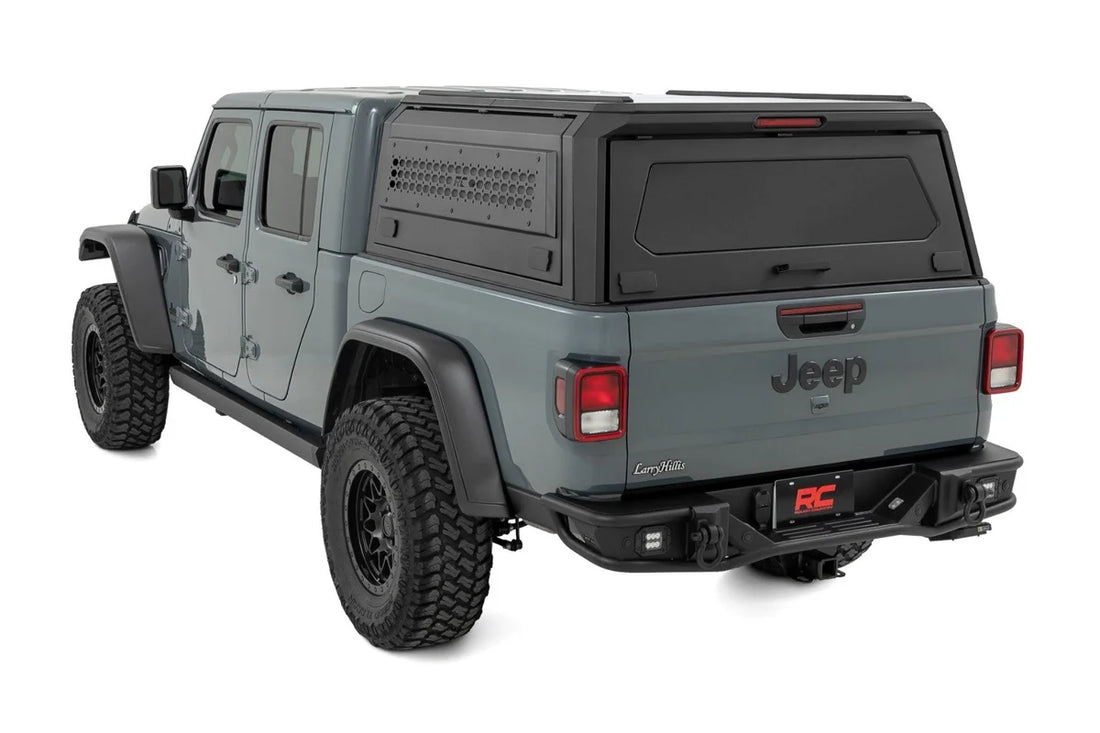 Rough Country Truck Bed Cap | Modular | 5' Bed | Jeep Gladiator JT 4WD (2020-2025) - Back View