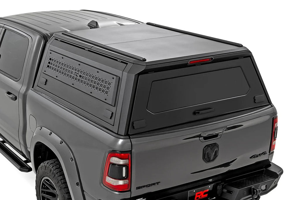 Rough Country Truck Bed Cap | Modular | 5'7" Bed | Ram 1500 (19-26)/1500 TRX (21-24) 73402 - Installation View