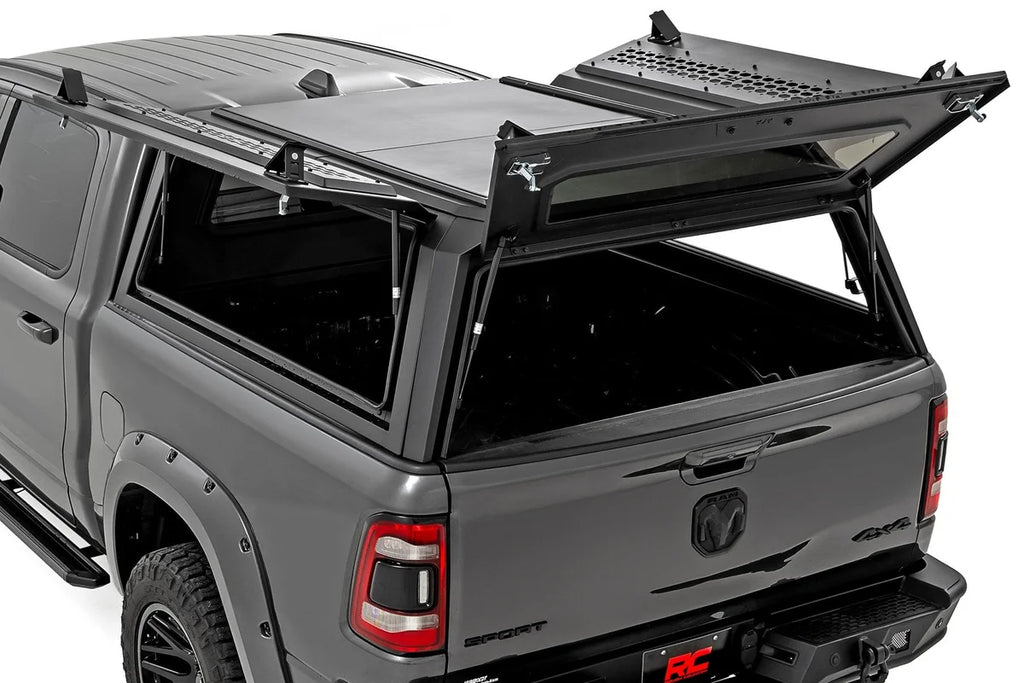 Rough Country Truck Bed Cap | Modular | 5'7" Bed | Ram 1500 (19-26)/1500 TRX (21-24) 73402 - Installation View