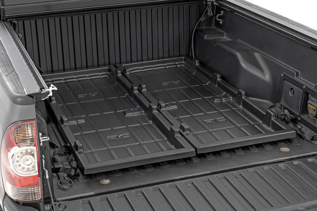 Rough Country Truck Bed Cargo Storage Tray | Mid-Size Bed Storage Tray | Easy Access 10210 - Detail View