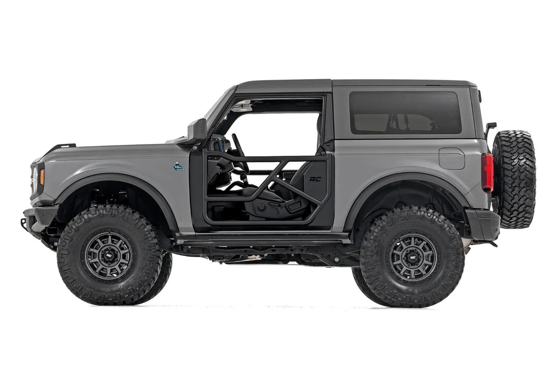 Rough Country Tubular Doors | 2 Door | Ford Bronco (2 Door) 4WD (2021-2025) - Back View