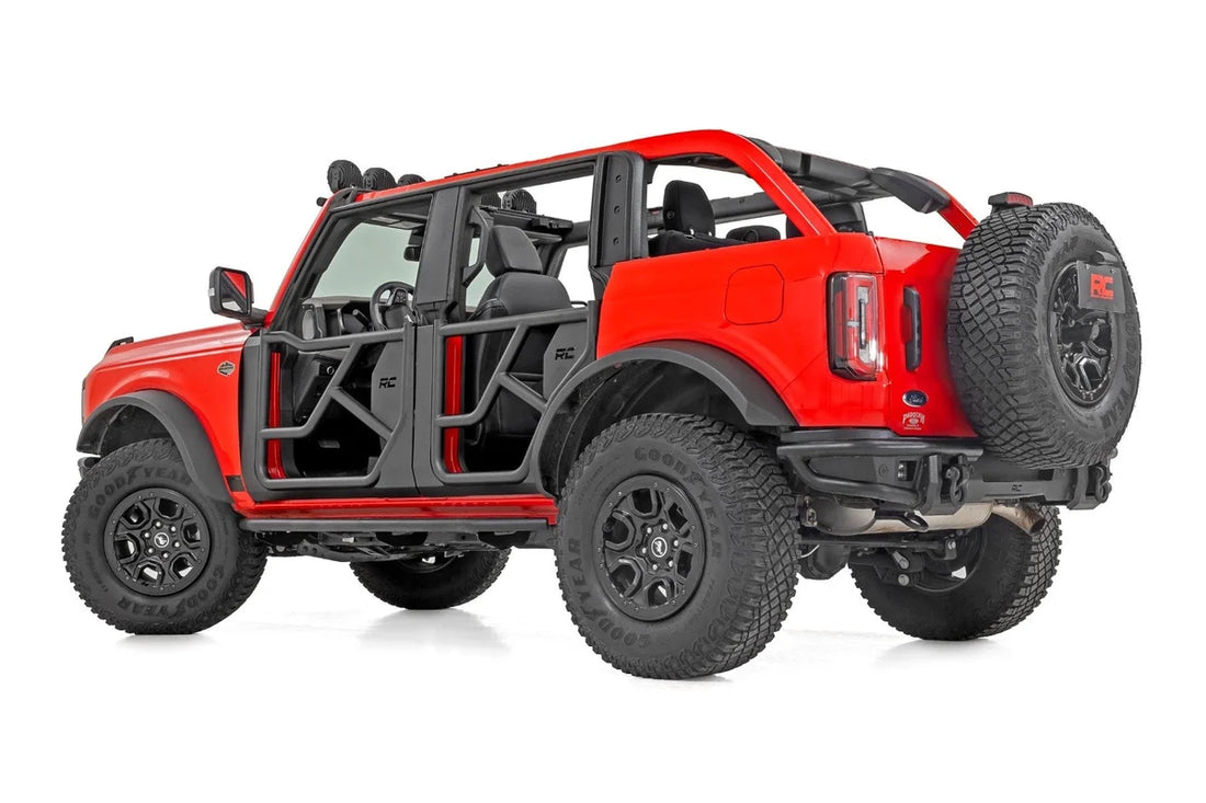 Rough Country Tubular Doors | 4 Door | Ford Bronco 4WD (2021-2025) - Side View