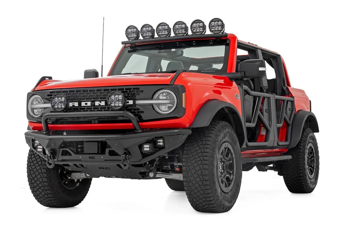 Rough Country Tubular Doors | 4 Door | Ford Bronco 4WD (2021-2025) - Back View