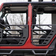 Load image into Gallery viewer, Rough Country Tubular Doors | Front and Rear | Jeep Wrangler JK/Wrangler Unlimited  (07-18) 10588 - Side View